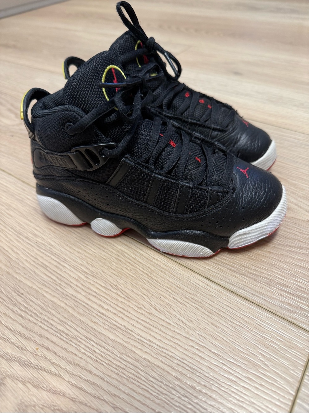 Kids Jordan 6 Rings "Playoffs" Colorway Size 12C